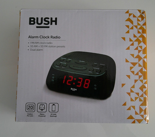 Bush alarm clock radio - clock,