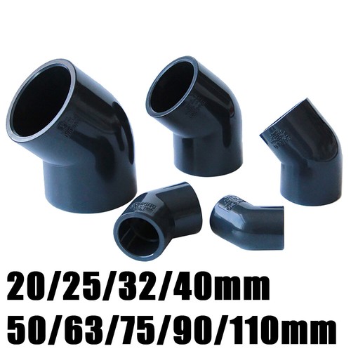 Black pvc pipe elbow - 45°,