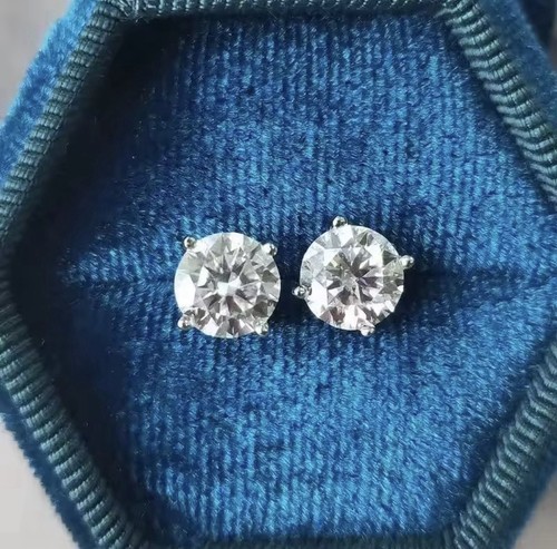 1ct earrings white - earrings,