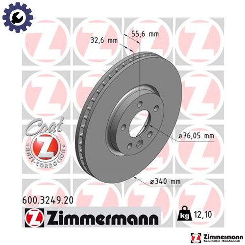 Brake disc 600 - 2x, 600.3249.20