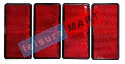 Red reflectors rectangular - 4,