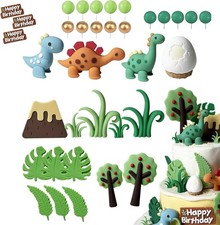35 Pcs Dinosaur Cake Toppers