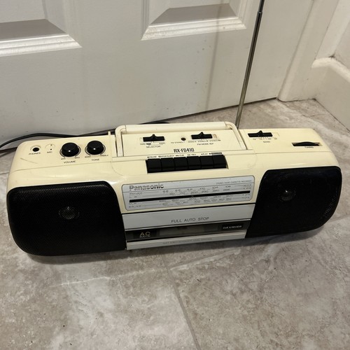Panasonic white boombox stereo - panasonic,