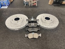 VAUXHALL ASTRA MK2 SRI GTE FRONT VENTED DRILLED GROOVE BRAKE DISC BRAKE PAD 256M
