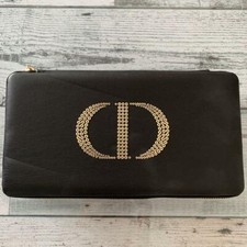 Christian Dior Vanity Pouch Novelty Ladies BLACK w/ MIROR vip gift 12×20×5cm