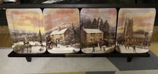 Bradford Exchange White Christmas Decorative Plates Set