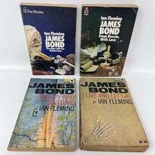 Ian Fleming James Bond 007 Paperback Pan Books Bundle Vintage 1960s - Poor Con