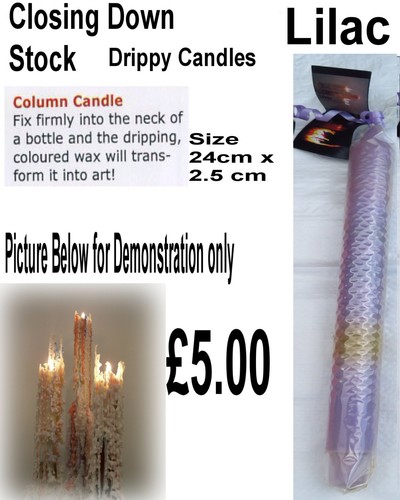 Drippy column candle unique - a,