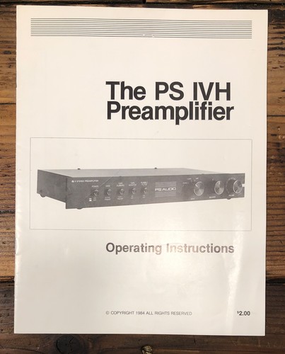 Audio ivh preamp - ps,