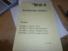 BSA A7 A10 Manual Super Rocket