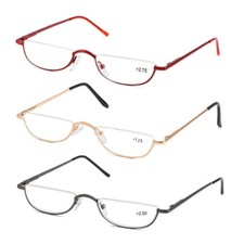 3PACK Reading Glasses Gunmetal