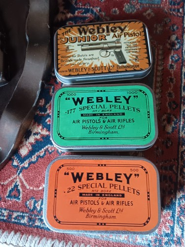 Repro vintage pellets tins - vintage,