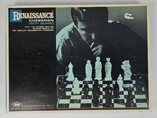 Vtg Renaissance Chess Set E.S. Lowe Chessmen  Excellent Condition #831 Free Ship