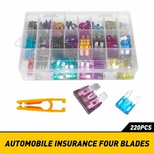 Mini Blade Fuse Assortment Auto Car-Truck Motorcycle SUV Boat Fuses Set 220PCS
