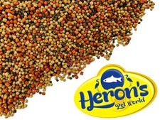 HERONS Cichlid Trio Pellets SPIRULINA OMEGA-3 COLOUR ENHANCING MALAWI FISH FOOD