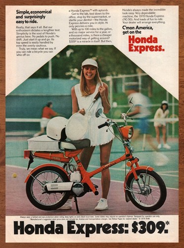 1978 honda express print - 1978,