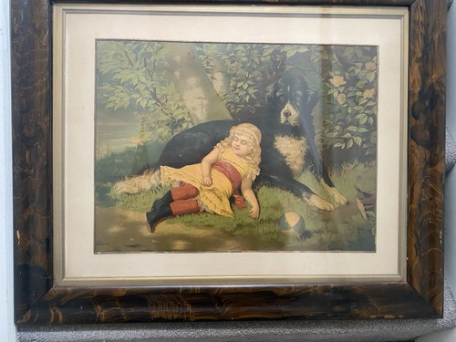 Victorian painting antique - victorian,