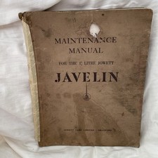 workshop manual for a jowett