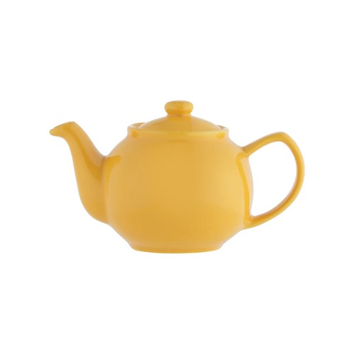 Mustard yellow filter teapot