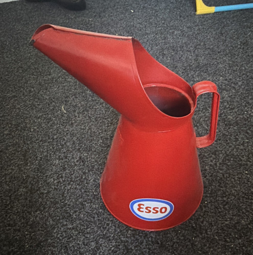 Esso red petrol oil funnel - esso,