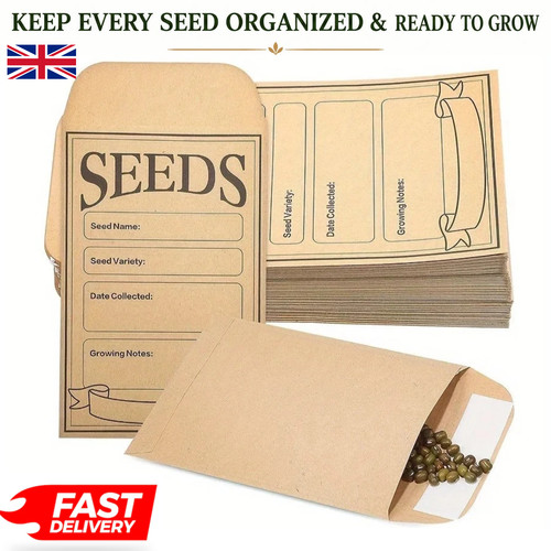 50pcs small kraft seed - kraft,