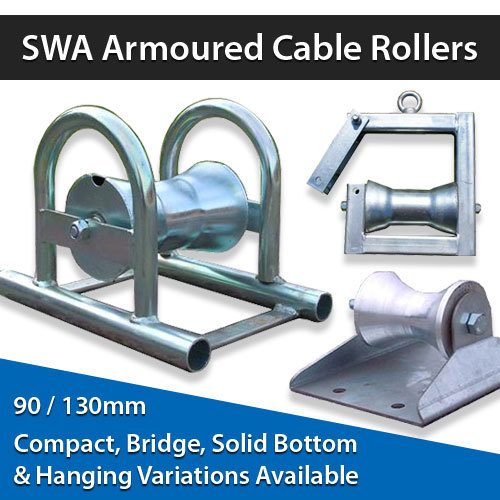 Armoured cable rollers - cable,