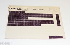 Microfiche Spare Parts Catalog Kawasaki GT 750 Model 1992 As of 11/1991