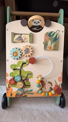 Wooden baby walker - with, busy