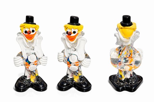 Murano glass hand - murano, clown