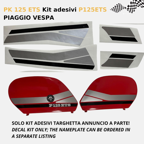 125 ets sticker kit p125ets - ets,