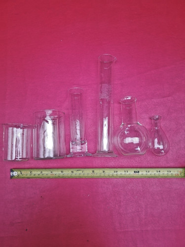 Vintage laboratory glassware - laboratory,