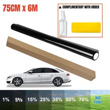 75CMx6M 1/5/15/25/35% VLT Window Tint Film Glass Sticker Sun Shade Film For Car