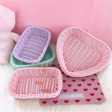 Hand Woven Wicker Basket Heart