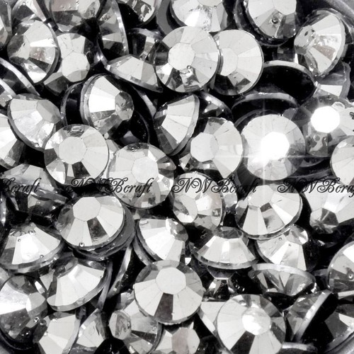 Metallic silver 1000pcs resin - 1000pcs,