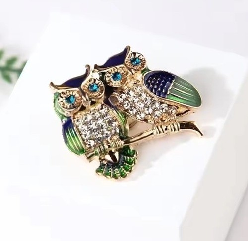 Ladies girls owls brooch - `,