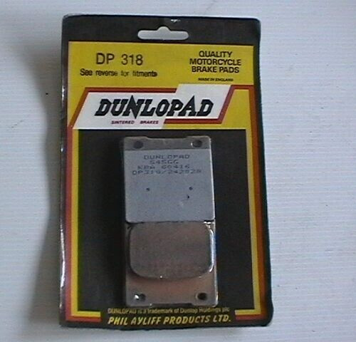Dunlopad dp318 rear - dp318, pads
