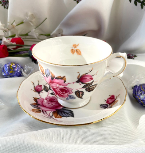 Vintage royal vale pink roses - vintage,