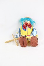 Vintage Wooden Clown Puppet