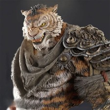 1/24 Resin Figure Model Kit Tiger Warrior Fantasy Hobby Miniature Statue
