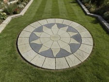 2.56m Sun circle paving slabs