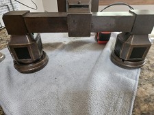 Antique Brass/Cast Iron/Copper Wall Sconce  Fixture Lamp Late 1800s  Early 1900s