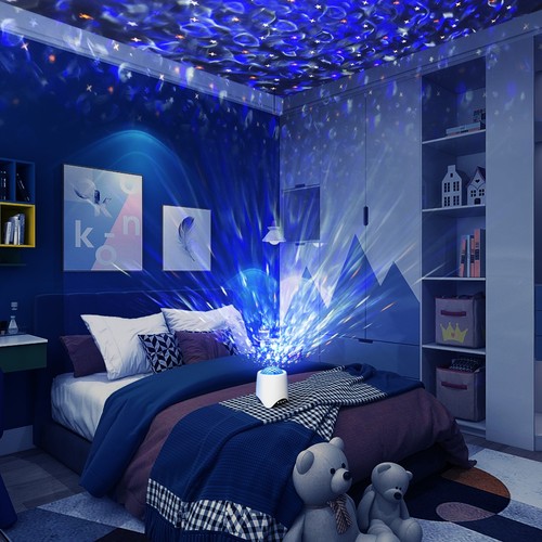 Starry projector night light - night,