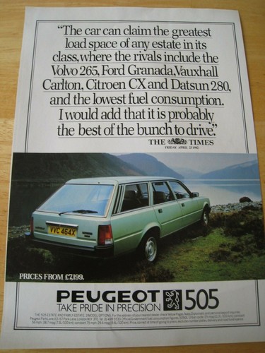 Peugeot 505 estate - 505, 1982