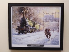 Philip Hawkins Steam Train print 'Waverley Winter' Gresley 'Perthshire  FRAMED