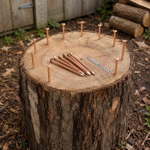 10x pure copper tree stump - 10x,