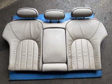 Rover 75 & MG ZT Saloon Rear Seat Back Rest (Sandstone Leather w/ Black Piping)