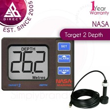 NASA Marine Target 2 Boats Depth Sounder Instrument with Transducer│Compact Size