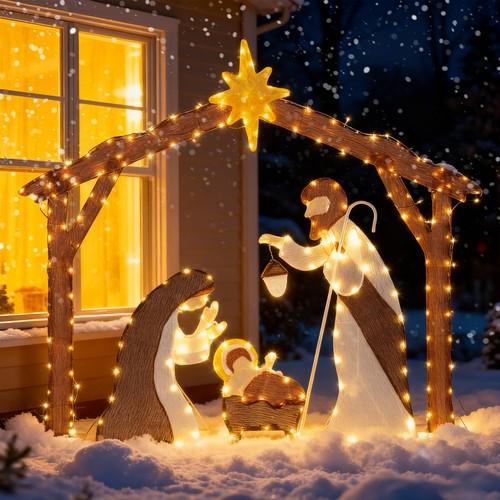 Lighted outdoor christmas - outdoor,