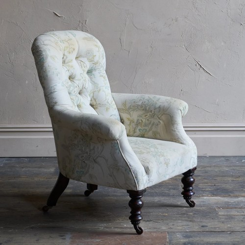 Antique spoon back armchair - antique,