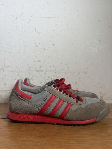 Adidas sl80 trainers red grey - adidas,